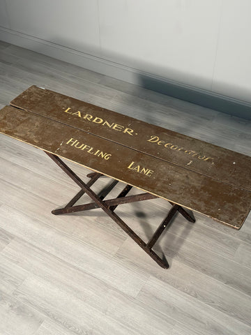 Antique Painter and Decorator Table In Original Paint