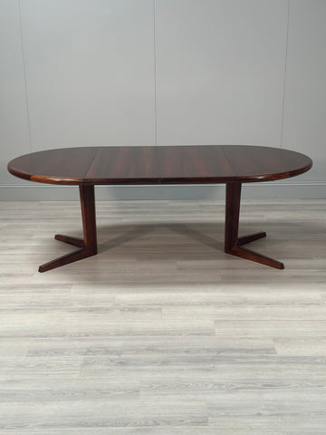 Danish Rosewood Dining Table By Bernhard Pedersen and Son