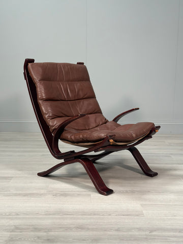 Focus Leather Armchair By Bramin c.1970’s