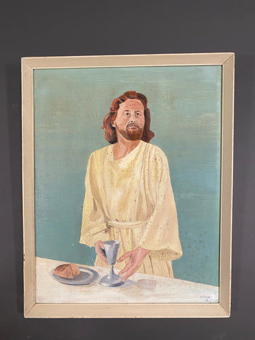 Religious Oil Painting by H Irving