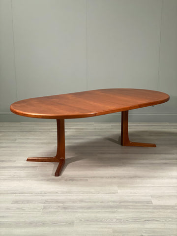Large Teak Danish Dining Table By Svend A. Madsen
