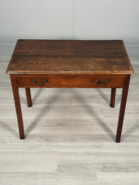 Antique Georgian Oak & Elm Side Table