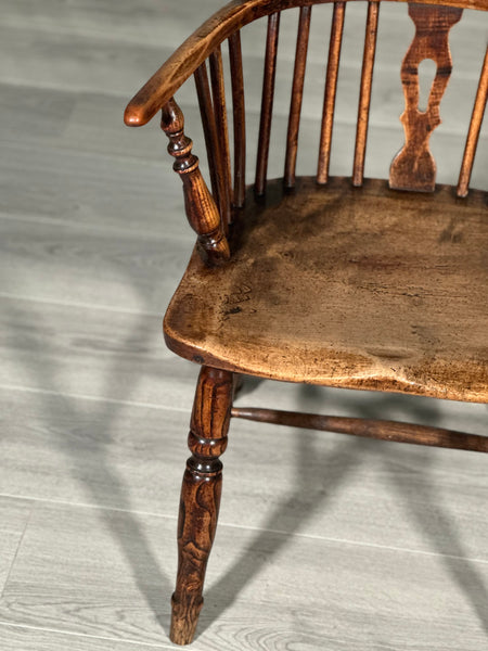 19th Century Elm Windsor Armchair