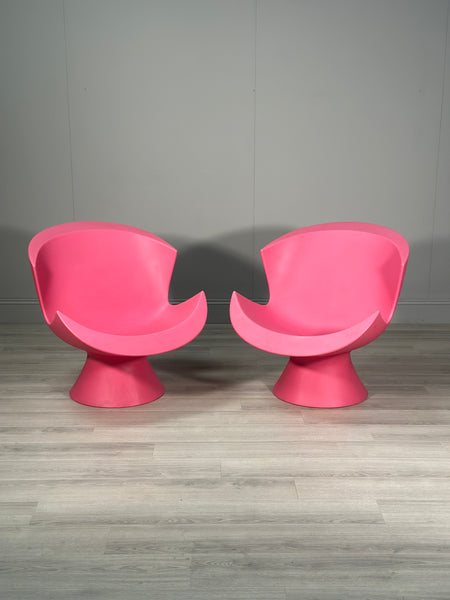 Pair Of Karim Rashid For Label Kite Lounge Chairs
