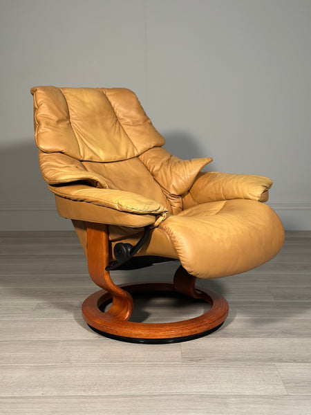 Stressless Swivel Reclining Armchair And Stool