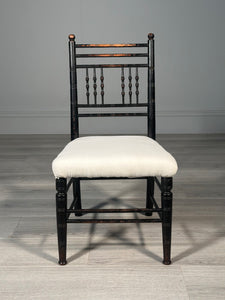 Morris & Co Sussex Ebonised Childs Chair