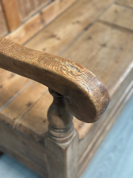 Victorian Pine Settle C.1860