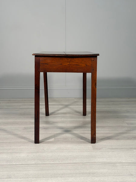 Antique Georgian Oak & Elm Side Table