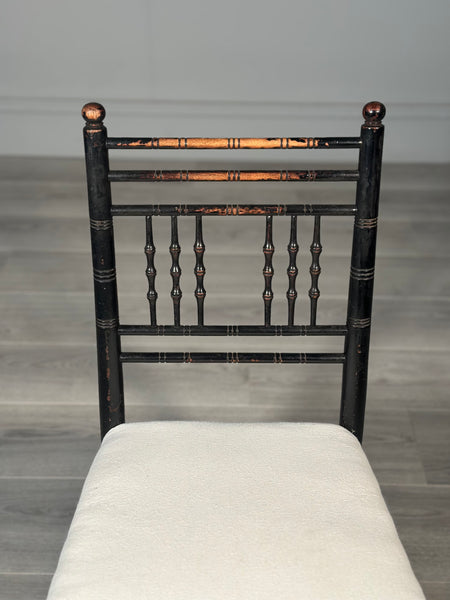 Morris & Co Sussex Ebonised Childs Chair