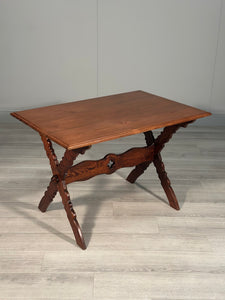 Ecclesiastical Pitch Pine Writing Table c.1910