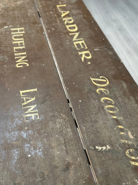 Antique Painter and Decorator Table In Original Paint