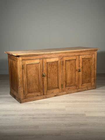 Large Antique Pine Shop Counter