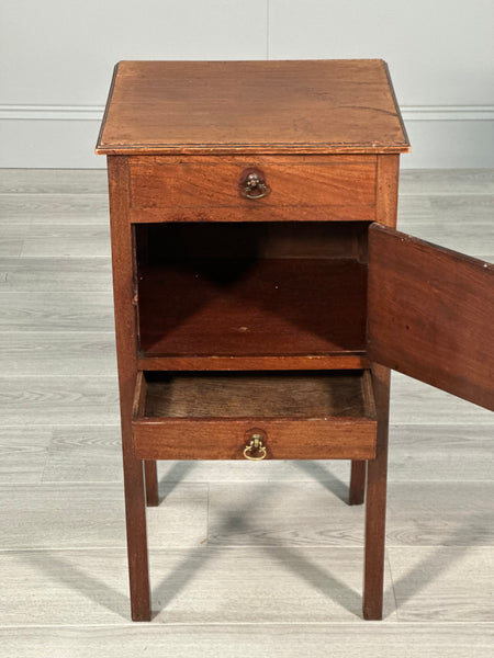 Antique Mahogany Georgian Bedside Cabinet C.1790