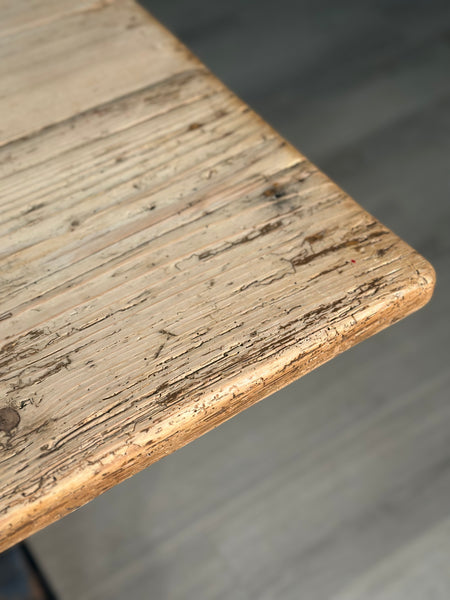 Large Antique Pine Refectory Table