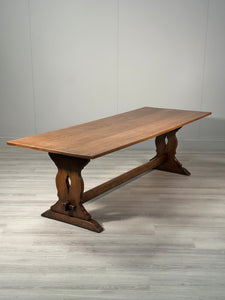 Antique Oak Refectory Table - 8ft
