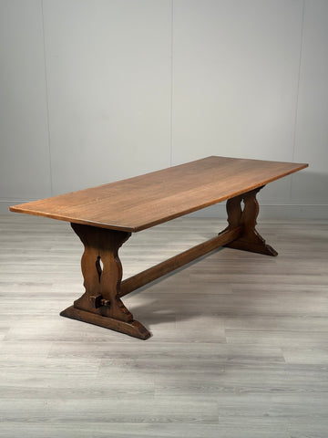 Antique Oak Refectory Table - 8ft