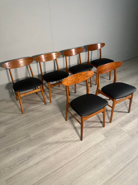 Set Of 6 Danish Teak Dining Chairs from Farstrup Møbler