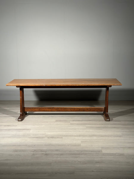 Large Antique Oak Refectory Table