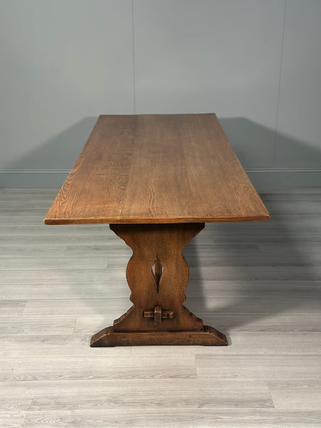 Antique Oak Refectory Table - 8ft
