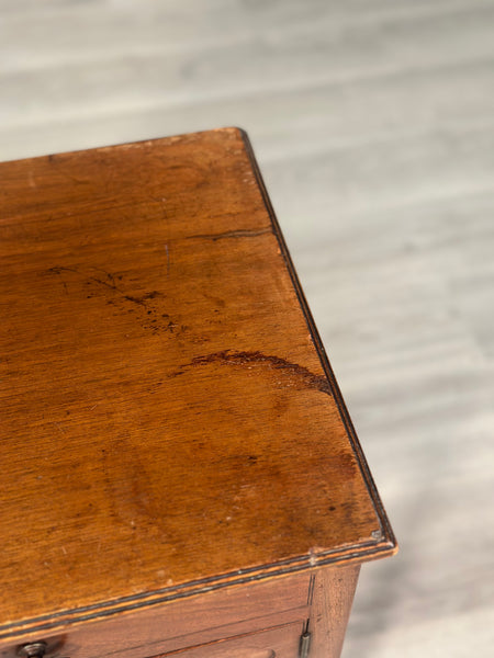 Antique Mahogany Georgian Bedside Cabinet C.1790