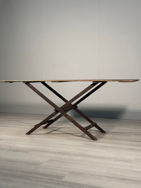 Antique Painter and Decorator Table In Original Paint