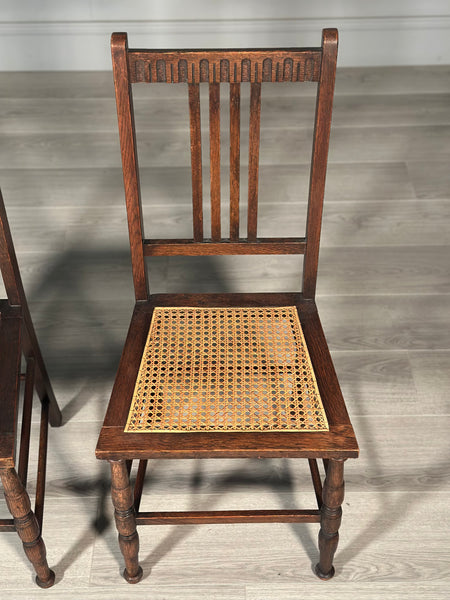 A Pair of Oak Chairs By Waring & Gillow