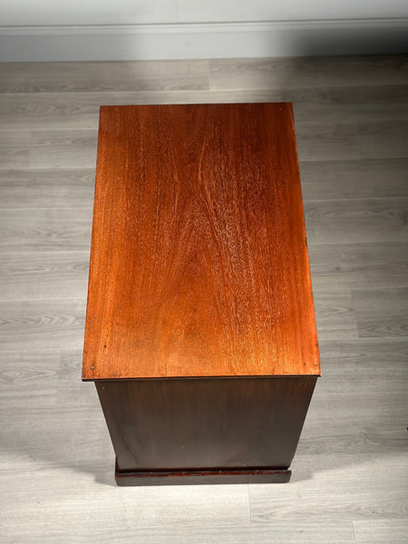 Antique Mahogany Bank Of Drawers