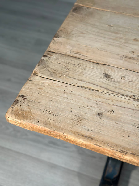 Large Antique Pine Refectory Table