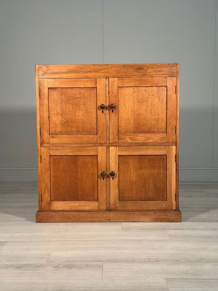 Antique Oak School Cupboard c.1930