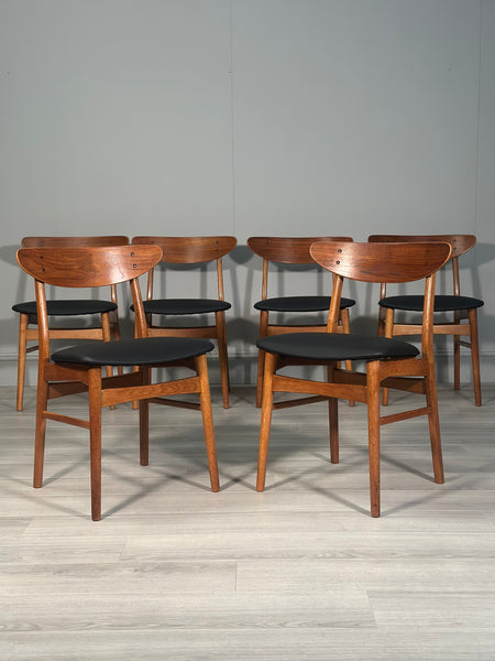 Set Of 6 Danish Teak Dining Chairs from Farstrup Møbler