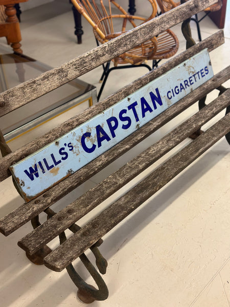 Vintage Wills’s Capstan Cigarettes Enamel Sign