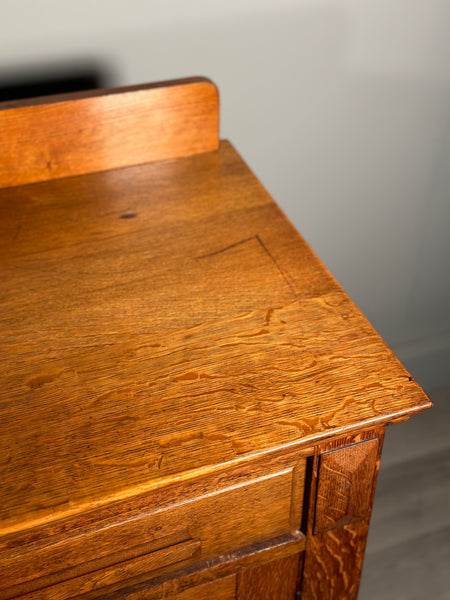 Large Arts and Crafts Golden Oak Sideboard C.1920