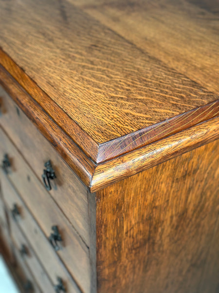 Large Bank Of Oak Drawers C.1880