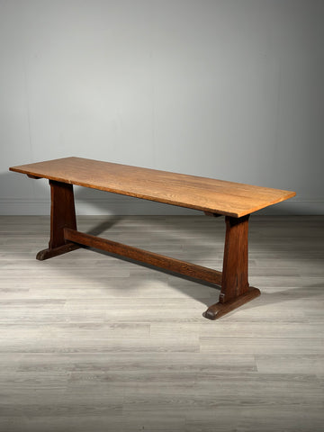 Large Antique Oak Refectory Table