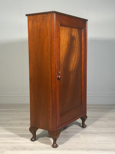 Slim Antique Mahogany Cupboard
