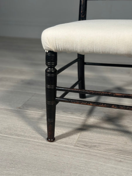 Morris & Co Sussex Ebonised Childs Chair