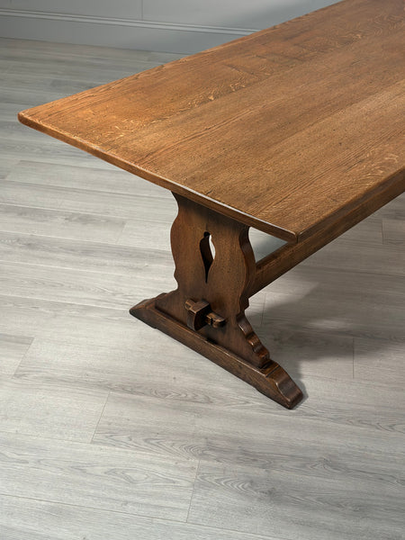 Antique Oak Refectory Table - 8ft