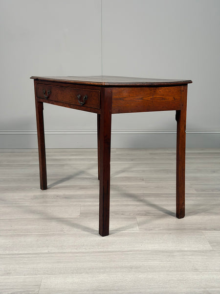 Antique Georgian Oak & Elm Side Table