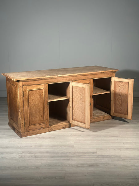 Large Antique Pine Shop Counter
