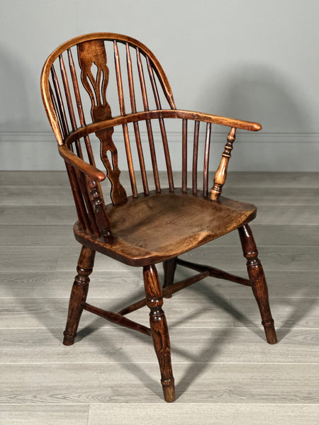 19th Century Elm Windsor Armchair