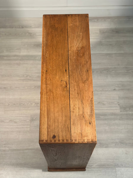 Antique Oak School Cupboard c.1930