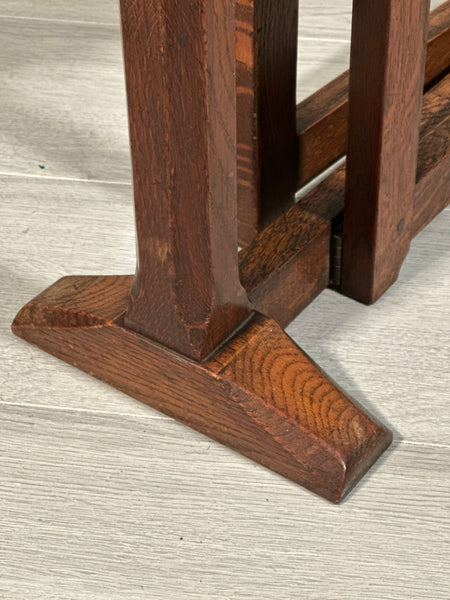 Small Antique Cotswold Oak Drop Leaf Occasional Table