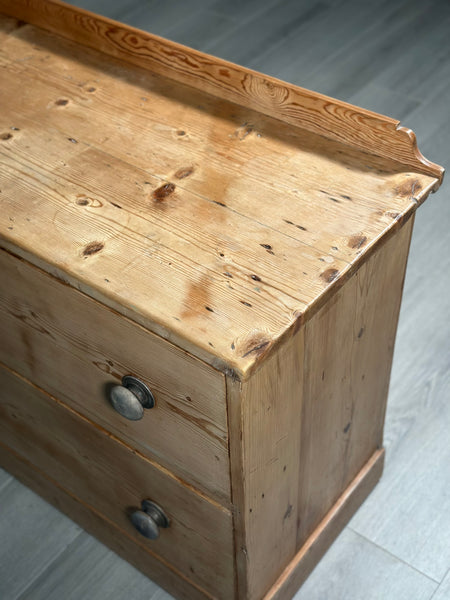 Antique Pine Bank Of Drawers