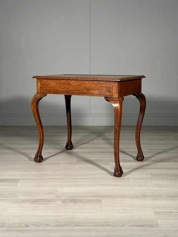 Small Victorian Oak Writing Desk