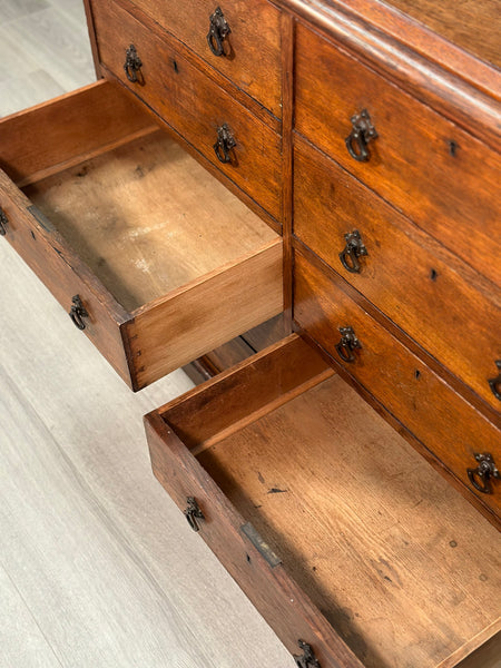 Large Bank Of Oak Drawers C.1880