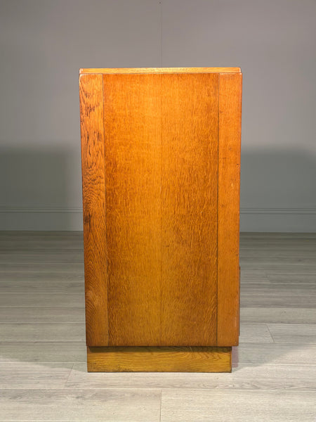 Light Oak Military Chest Of Drawers c.1960
