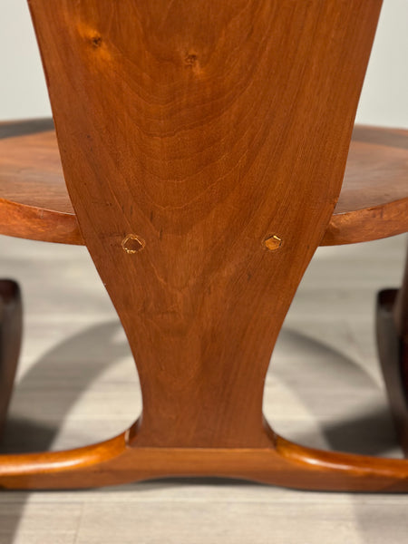 Large American Shell Back Rocking Chair C.1950