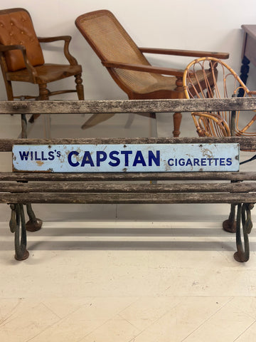 Vintage Wills’s Capstan Cigarettes Enamel Sign
