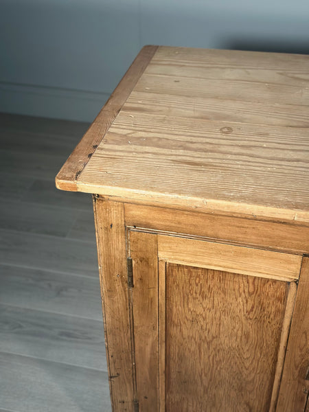 Large Antique Pine Shop Counter