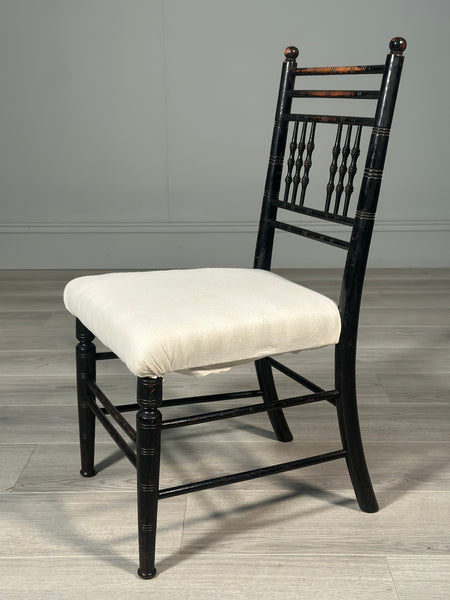 Morris & Co Sussex Ebonised Childs Chair